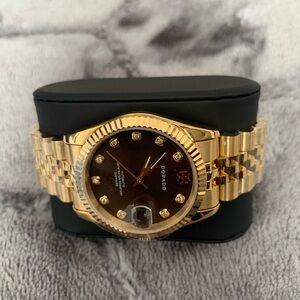 Dorado Gold Men's Watch with Black Dial